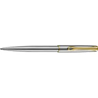 Diplomat Kugelschreiber Traveller Edelstahl gold