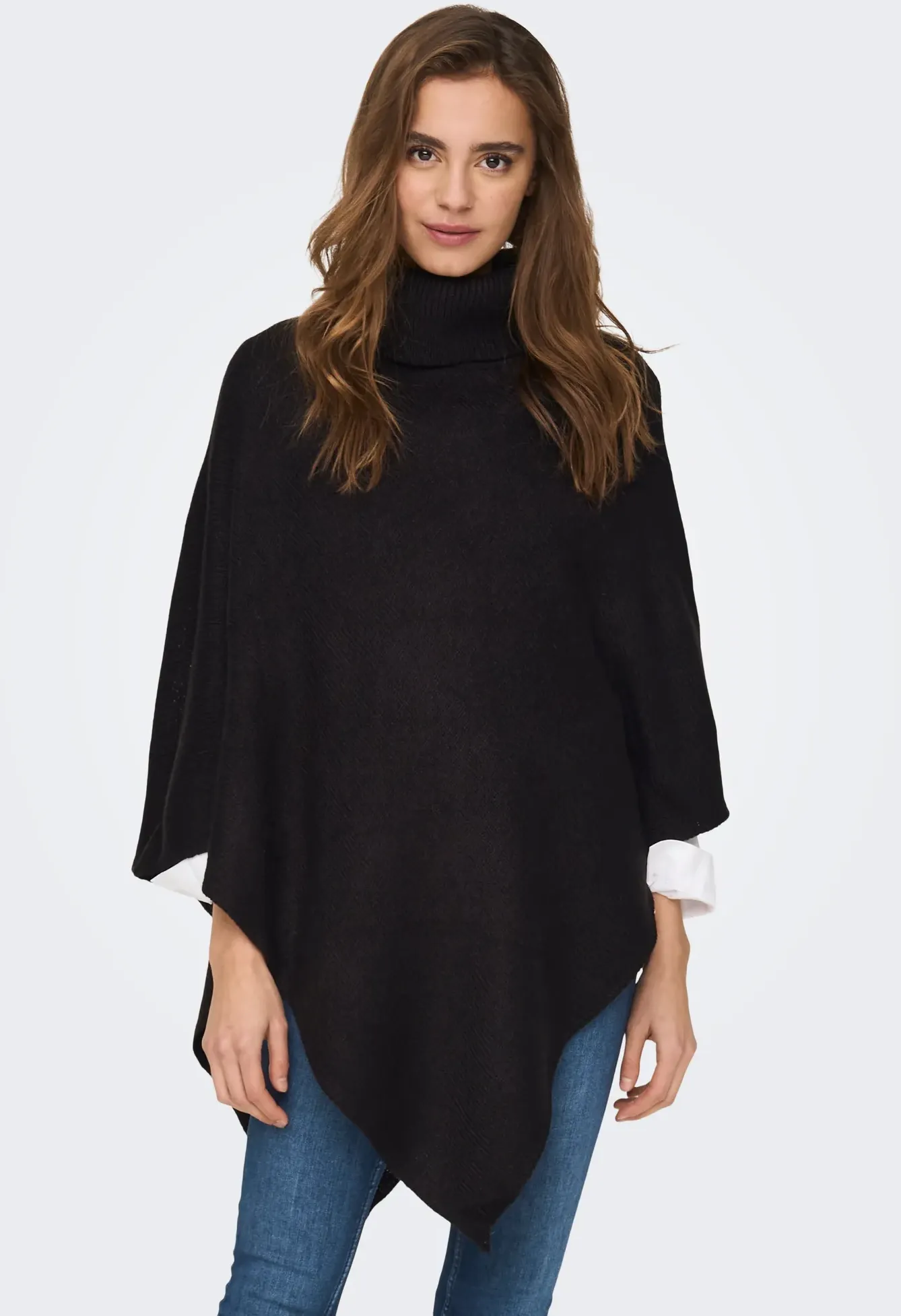 ONLY Strickponcho »ONLNICOYA L/S PONCHO EX KNT« ONLY Black S (36)