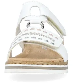 Rieker Pantoletten in Weiß/Gold - Weiß