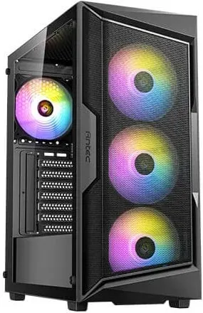 Antec Geh Gamer AX61 Elite Midi Tower schwarz retail (mATX, ITX, ATX), PC Gehäuse, Schwarz