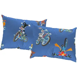 Wirth Kissenbezug Looney 40 x 60 cm Blau