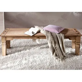 MASSIVMOEBEL24.DE Holzbank Sheesham Grau 140 x 40 x 45 cm
