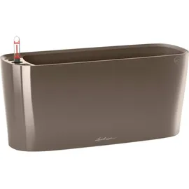 LECHUZA Delta 20 Komplettset 40 x 15 x 18 cm taupe hochglanz