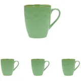Rose&Tulipani Concerto (Tiffany Green) Verde Acqua Mug Cap, 430 cc (Packung mit 4)