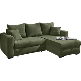 Jockenhöfer Eckcouch Polyester L-Form 3-Sitzer Grün