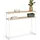 IDMarket Doppelkonsole Industriedesign 100 x 30 x 80 cm Weiß