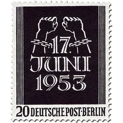 Briefmarken Berlin Erinnerung an den Aufstand vom 17. Juni 1953, postfrisch