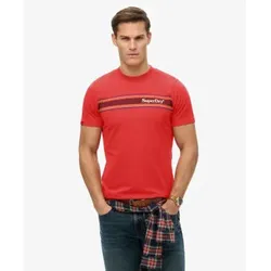 Superdry für Herren. M1012115A Veranstaltungsort T-shirt rot (XL), Lässig, Kurzarm, Nachhaltig