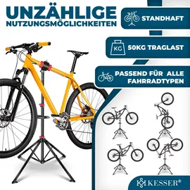 Kesser Fahrradmontageständer Profi Reparaturständer rot