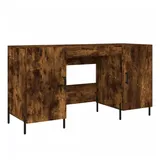 vidaXL Schreibtisch Räuchereiche 140x50x75 cm Holzwerkstoff