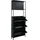 Mendler Schuhkipper 201 x 80 x 20 cm schwarz