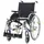 Bischoff & Bischoff Rollstuhl Pyro Start plus 46 cm silber mit Trommelbremse