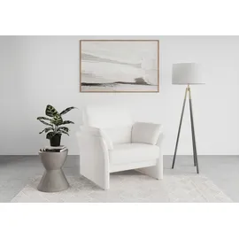 DOMO collection Sessel Pina Mikrofaser 99 x 95 x 88 cm Beige