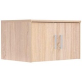 Xora Aufsatzschrank Sonoma Eiche, Metall, 72x43x54 cm, Schlafzimmer, Kleiderschränke, Mehrzweckschränke