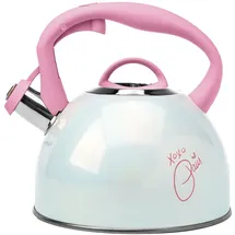 Fackelmann Edelstahl Teekanne 2 l Rosa