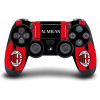 Head Case Designs Offizielle AC Milan Home 2021/22 Crest Kit Vinyl Haut Gaming Aufkleber Abziehbild Abdeckung kompatibel mit Sony Playstation 4 PS4 DualShock 4 Controller