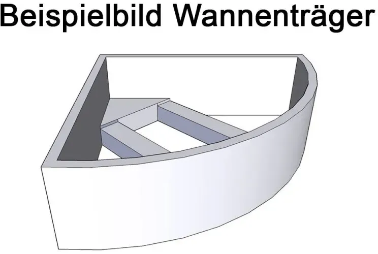 inkl. Wannenträger (Höhe 570mm) und Montageschaum für Wannenträger