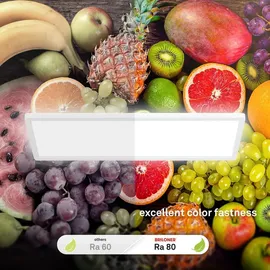 Briloner Deckenlampe LED Panel Ultra Flach Backlighteffekt Weiß