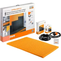 Schlüter Systems DITRA-HEAT-E-DUO-WS Beheizung und Temperaturregler - Komplett-Set Wand entkoppelte Fläche 3,1 m2 / beheizte Fläche 2,6 m2
