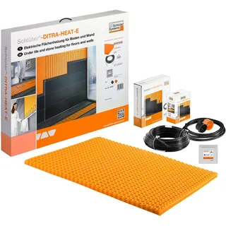 Schlüter Systems DITRA-HEAT-E-DUO-WS Beheizung und Temperaturregler - Komplett-Set Wand entkoppelte Fläche 3,1 m2 / beheizte Fläche 2,6 m2
