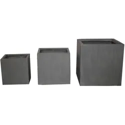 3er-Set Blumenkübel Themse UV beständig