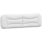 vidaXL Kopfteil-kissen "hvar" Weiß 193 Cm Kunstleder Vidaxl