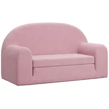 vidaXL Schlafsofa 2-Sitzer rosa weich