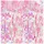 Partydeco Dekorationsfolie Lametta Rosa/Pink 100 x 200 cm