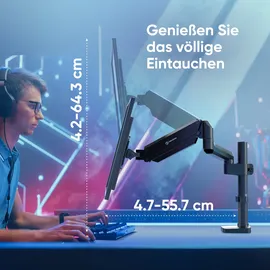ONKRON G75-B Monitor Halterung Schwenkarm Schwarz