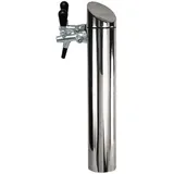 ich-zapfe.de ich-zapfe Schanksäule/Zapfsäule Modell Tower, matt gebürstet, 2-leitig