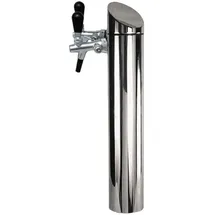 ich-zapfe.de ich-zapfe Schanksäule/Zapfsäule Modell Tower, matt gebürstet, 2-leitig