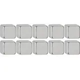 Maul Magnete Hellsilber Tragfähigkeit 5 mm, 10 Stück