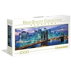 Clementoni High Quality Panorama - 1000 Teile Puzzle NP - New York Brooklyn Bridge