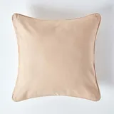 Homescapes Kissenbezug Unifarben 60 x 60 cm Beige