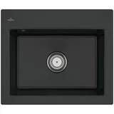 Villeroy & Boch Subway 60 S Küchenspüle, mit Handbetätigung Pure Black