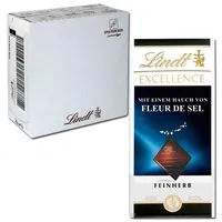 (40,91€/1kg) Lindt Excellence Fleur de Sel, Meersalz 100g 20 Tafeln