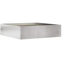 vidaXL Raseneinfassung 50 x 50 x 13 cm  Silber