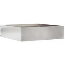 vidaXL Raseneinfassung 50 x 50 x 13 cm  Silber