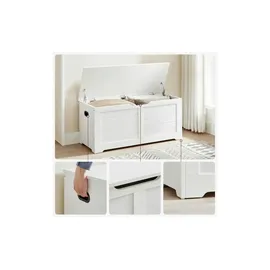VASAGLE Truhenbank Weiß 100 x 40 x 46 cm