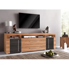 OTTO home TV-Lowboard 182 cm satin nussbaumfarben/darkwood