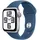 Apple Watch SE GPS + Cellular 40 mm Aluminiumgehäuse Silber, Sportarmband Denim M/L