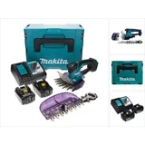 Makita DUM 604 RMXJ Akku Grasschere 18 V mit Gras- und Strauchscherblatt + 2x Akku 4,0 Ah + Ladegerät + Makpac