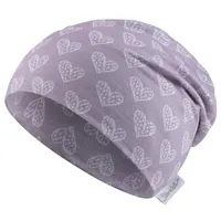 Sterntaler Slouch-Beanie Herzen flieder, 45 cm