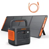 Jackery Stromerzeuger E2000 v2 Tragbare Powerstation mit 200W Solarpanel mit Kfz-Ladekabel, 4,4 in kW, 2042Wh/2200W Solargenerator LiFePO4 Schnellladung für Camping, Notfall