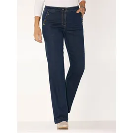 Classic Basics Bequeme Jeans CLASSIC BASICS, Damen, Gr. Normalgrößen, blau, bleached, 81% Baumwolle, 17% Polyester, 2% Elasthan, unifarben, lang, Jeans