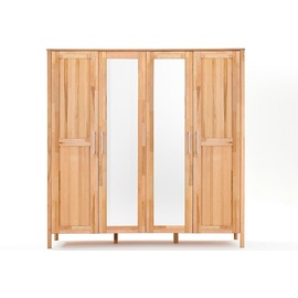 Home Affaire Schlafzimmer-Set »Modesty I«, (Set, 4 St.), mit 4-türigem Schrank, wahlweise mit Spiegel, beige