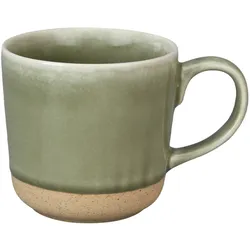 Krasilnikoff Keramik Tasse mit Henkel mit Glasur, grün