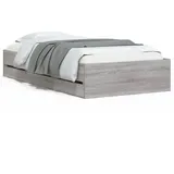 vidaXL Bettgestell 90 x 190 cm Grau