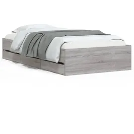 vidaXL Bettgestell 90 x 190 cm Grau