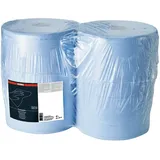 E-COLL Putzpapier blau, 3-lagig, 1.000 Blatt 38x36cm, 1 Rolle